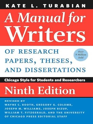 cover image of A Manual for Writers of Research Papers, Theses, and Dissertations